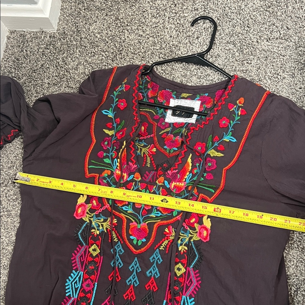 Johnny Was Multicolor Embroidered Tunic - Picture 12 of 12